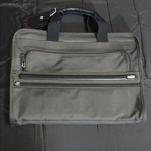 Tumi Black Briefcase with strap